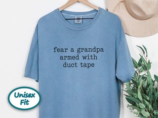 Fear A Grandpa Duct Tape funny shirt - photo 8