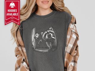 Smoking Raccoon Opossum Skunk Trio funny shirt - photo 3