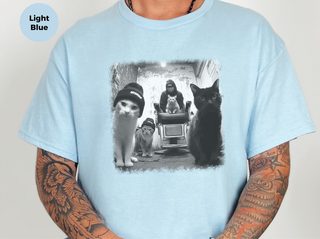 Cat Barbershop funny shirt - photo 1