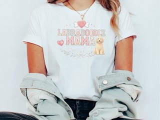 Labradoodle Mama doodle dog shirt - photo 2