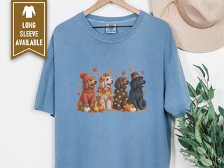 Autumn Holiday Labradoodle Row doodle dog shirt - photo 7