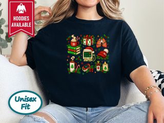 Festive Medical Holiday Icons funny shirt - photo 5