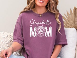 Comfort Colors Sheepadoodle Mom doodle dog shirt - photo 5