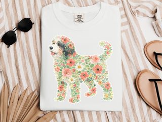 Comfort Colors Bernedoodle Floral Silhouette - photo 1