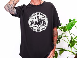 Taster Of Snacks Papa Badge funny shirt - photo 2