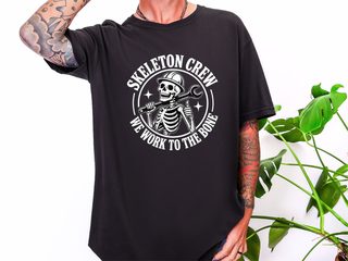 Skeleton Crew Construction Worker funny shirt - photo 3