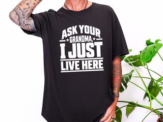 Ask Your Grandma Star Typography funny shirt - photo 2