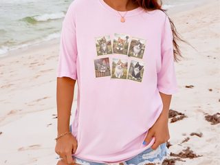 Vintage Country Cats Stamps funny shirt - photo 5