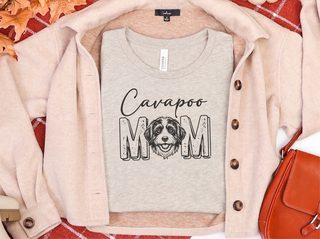 Cavapoo Mom doodle dog shirt - photo 8