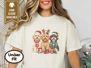 Christmas Maltipoo Dogs Trio doodle dog shirt - photo 7