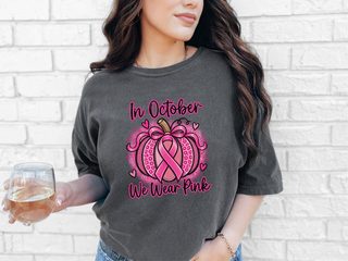 Pink Ribbon Leopard Pumpkin funny shirt - photo 4