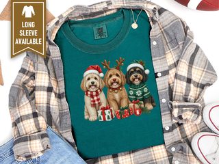 Christmas Cavapoo Trio Presents doodle dog shirt - photo 8
