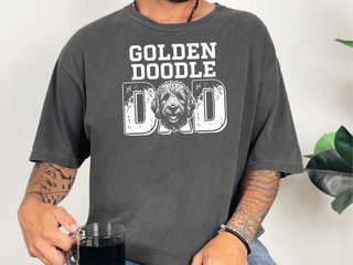 Comfort Colors Golden Doodle Dad doodle dog shirt - photo 3