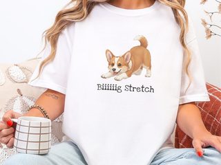 Corgi Big Stretch doodle dog shirt - photo 1