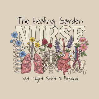 The Healing Garden Nurse Anatomical Floral Wildflower Comfort Color funny shirt