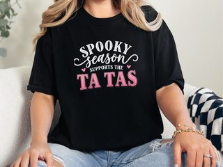 Spooky Season Supports Ta Tas funny shirt - photo 2