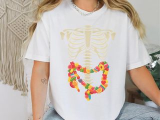 Gummies Skeleton Intestines funny shirt - photo 2