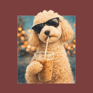 Maltipoo Iced Coffee Cool Dog - Adorable Pet Lover Gift T-Shirt
