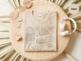 Cozy Reads Books Coffee and Cats funny shirt - photo 7