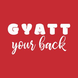 Gyatt Your Back Supportive Booty Thick Back View Gym Bestie Tee