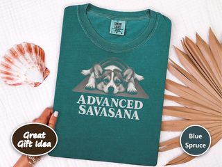 Corgi Advanced Savasana Yoga doodle dog shirt - photo 8