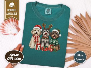 Christmas Schnoodle Dogs Trio doodle dog shirt - photo 7