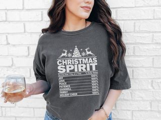 Christmas Spirit Nutrition Label5 funny shirt - photo 4