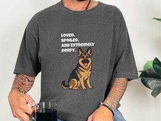 Derpy German Shepherd doodle dog shirt - photo 3