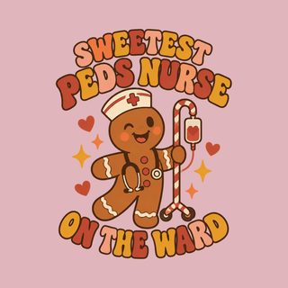 Sweetest Peds Nurse Gingerbread Sweatshirt Nurse Holiday Shirt