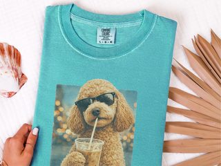 Comfort Colors Labradoodle Iced Coffee Cool Dog doodle dog shirt - photo 8