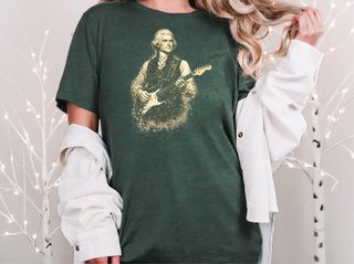 Thomas Jefferson Electric Guitar Vintage Portrait funny shirt - photo 4