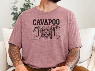 Cavapoo Dad doodle dog shirt - photo 7