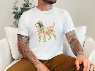 Bernedoodle Floral Silhouette - photo 1