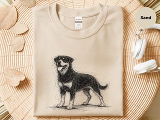 Rottweiler Sketch funny shirt - photo 1