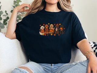 Labradoodle Fall Activities Lineup doodle dog shirt - photo 4