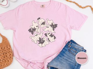 Cute Ghost Playing With Bat funny shirt - photo 4