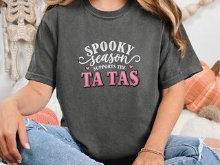 Spooky Season Supports Ta Tas funny shirt - photo 5
