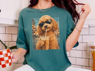 Comfort Colors Cavapoo Iced Coffee Cool Dog doodle dog shirt - photo 7