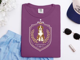 Comfort Colors Aussiedoodle Royal Crest doodle dog shirt - photo 5