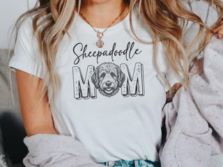 Sheepadoodle Mom doodle dog shirt - photo 1