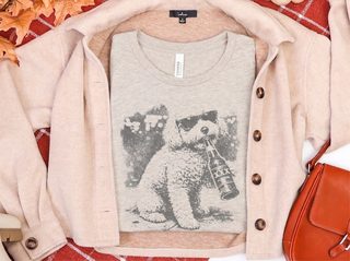 Maltipoo Drinking Beer doodle dog shirt - photo 8