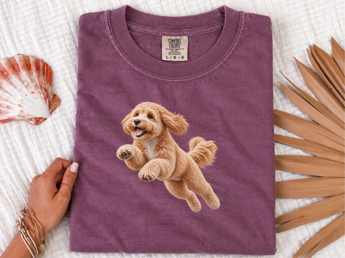 Running Maltipoo Speed Lines Comfort Colors Maltipoo Mom Gift