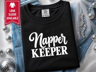Napper Keeper Script Typography funny shirt - photo 2