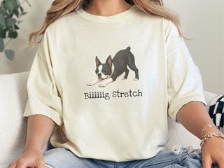 Boston Terrier Big Stretch doodle dog shirt - photo 7