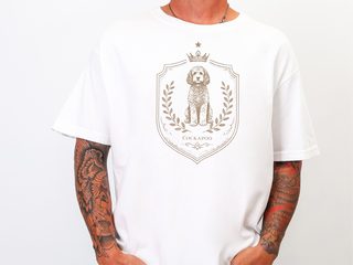 Comfort Colors Cockapoo Royal Crest doodle dog shirt - photo 1