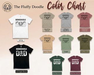 Bernedoodle Dad doodle dog shirt - colour options