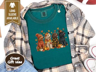 Autumn Holiday Labradoodle Row doodle dog shirt - photo 8
