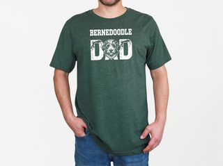 Bernedoodle Dad doodle dog shirt - photo 3