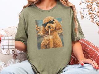 Cockapoo Iced Coffee Cool Dog doodle dog shirt - photo 5