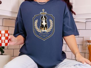 Comfort Colors Bernedoodle Royal Crest doodle dog shirt - photo 7
